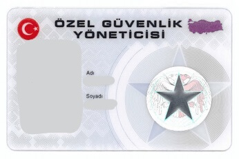 özel güvenlik şirketleri yönetici kimlik kartı 1